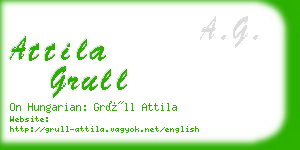 attila grull business card